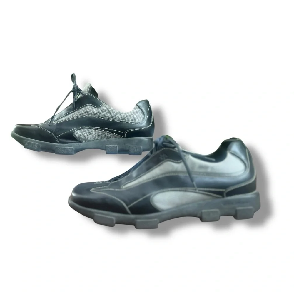Donald J Pliner‎ Acton 120 Chunky Sole Leather Sneakers 11.5M Italy